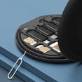 thumbnail image 3 of Matsuzay Kit de cable de carga multifuncional para teléfono móvil Convertidor portátil Oficina USB Organizador de cable de datos de velocidad rápida Teléfono y Comunicación Negro, 3 of 6