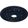 thumbnail image 3 of Ekena Millwork 18"OD x 3 1/2"ID x 1 3/8"P Warsaw Ceiling Medallion (Fits Canopies up to 3 1/2"), Hand-Painted Midnight Dream, 3 of 6