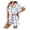 Blue Striped Teddy Bear, variant on Pajamas Set for Women 2 Piece Pjs Short Sleeve Sleepwear Button Down Lounge Shorts Sets