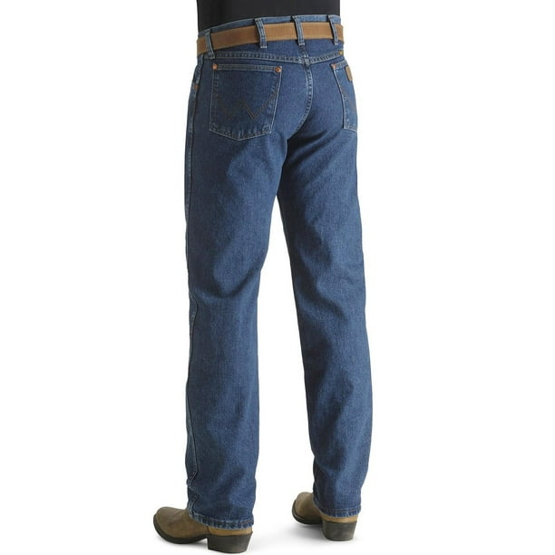 wrangler men's cowboy cut original fit jean, stonewashed, 36x32 -  