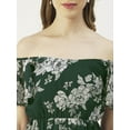 thumbnail image 5 of Moomaya Printed Off-Shoulder Poly Georgette Midi Dress Cinched Long Dress, 5 of 8