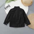 thumbnail image 5 of Yiyuu Toddler Boys Long Sleeve Button Down Shirt Unisex Casual Cotton Shirt, Sizes 2-3, 5 of 5