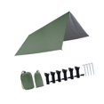 thumbnail image 5 of SunniMix Camping Tarp Lightweight Awning Canopy Shelter for Backpacking Traveling BBQ Green, 5 of 8