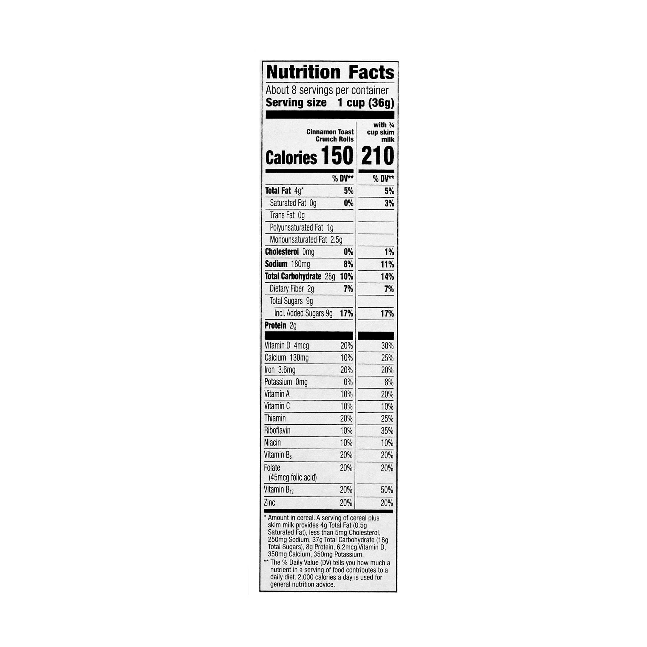 Cinnamon Toast Crunch Rolls Breakfast Cereal, 10.7oz, Crunchy, Shelf Stable, Carboard Box, New
