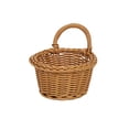 thumbnail image 2 of Cesta De Almacenamiento De Plástico Cesta de almacenamiento decorativa de plástico marrón tejido para colgar en la pared, ideal para cocina y baño (1 pieza). Rkxzt, 2 of 7