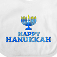 thumbnail image 4 of Inktastic Happy Hanukkah with Menorah Boys or Girls Baby Bib, 4 of 4