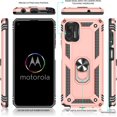 thumbnail image 3 of Compatible for Moto G Stylus 2021 Case with HD Screen Protector, [Military-Grade] Magnetic Ring Holder Kickstand Shockproof Protective Phone Case for Motorola Moto G Stylus 2021, Rose Gold, 3 of 13