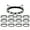 Black, variant on 12 Pieces Benedictines Prayer Bracelets Adjustable Christians Symbols Handchains Inspirational Jewelry for Daily Wear