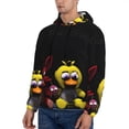 thumbnail image 3 of Lsque Five Nights At Freddy'S Pattern Casual Men's Hoodie,Hooded Sweatshirt with Kangaroo Pocket,Pullover Hoodie-4X-Large, 3 of 8