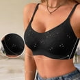 thumbnail image 5 of Njagoc3 Seamless Bras for Women Lace Trim Wireless Bra Gather Lift Support Bra Breathable Back Bra, 5 of 6