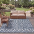 thumbnail image 3 of SAFAVIEH Courtyard Anson Geometric Indoor/Outdoor Area Rug, Navy/Grey, 8' x 11', 3 of 10