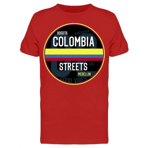 Bogota Colombia Streets T-Shirt Men -Image by Shutterstock, Male x-Large