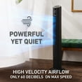 thumbnail image 6 of Holmes 42" Oscillating Digital Tower Fan, 5 Speeds, Remote Control, Matte Black, 6 of 9