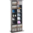 thumbnail image 1 of Media Storage Cabinet 8 Layer Adjustable DVD Shelves 464 CD Capacity, 1 of 6