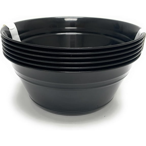 Mintra Home - (14970) Snack Bowl Medium Black 6 Pack