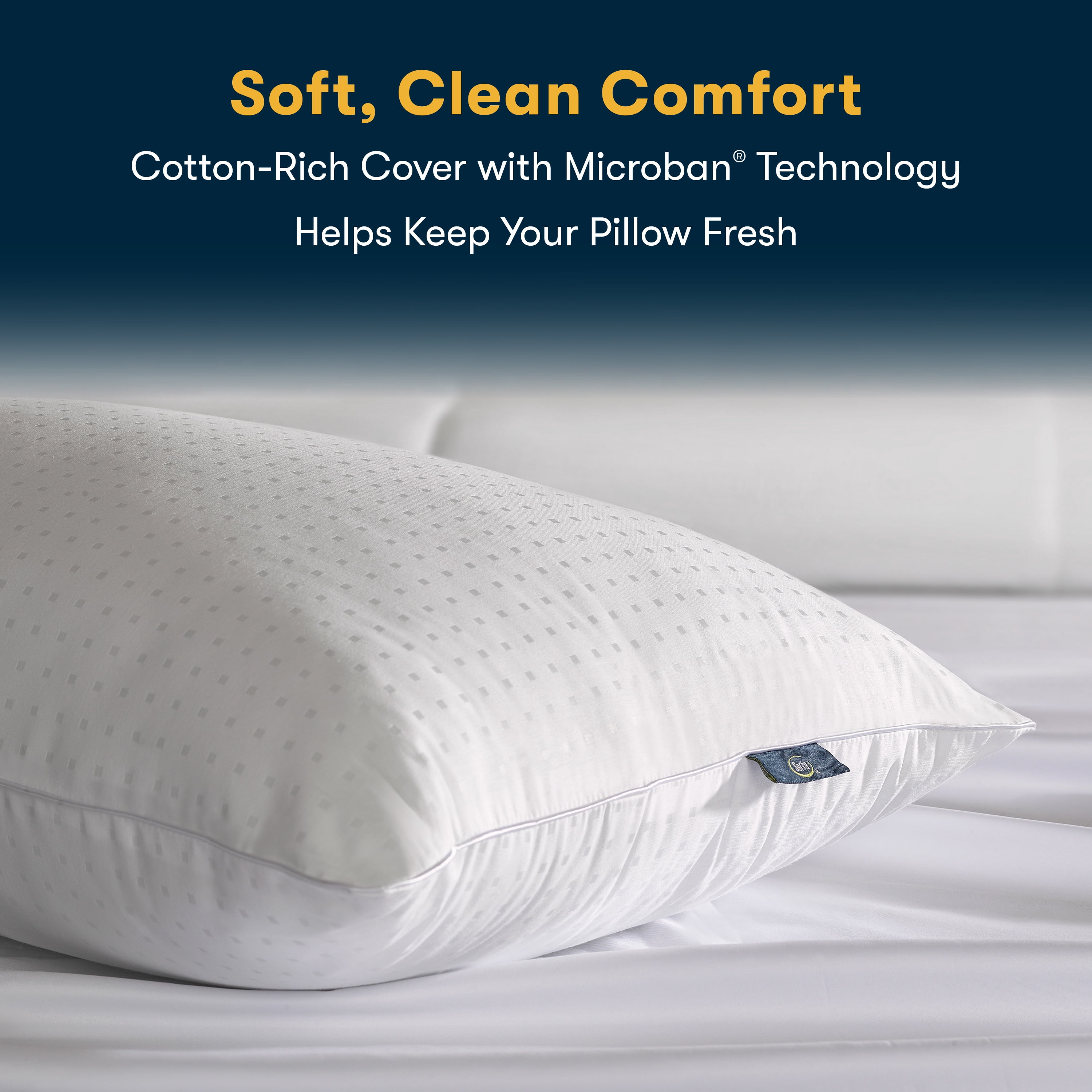 Sertapedic Forever Firm Support Bed Pillow, Standard/Queen