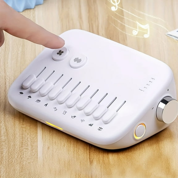FANRUINA White Noise Machine For Sleep Sound Therapy 10 Soothing Nature Sounds Portable Mini Design Noise Cancelling Breathing Light