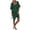 Z-Green111, variant on JIAYUE Ladies Swimsuit Cover-Ups V Neck Above Knee Pure Color Batwing Half Sleeve Bikini Hollow Beach Holiday Comfort Knitted Swimwear Cover Up Top