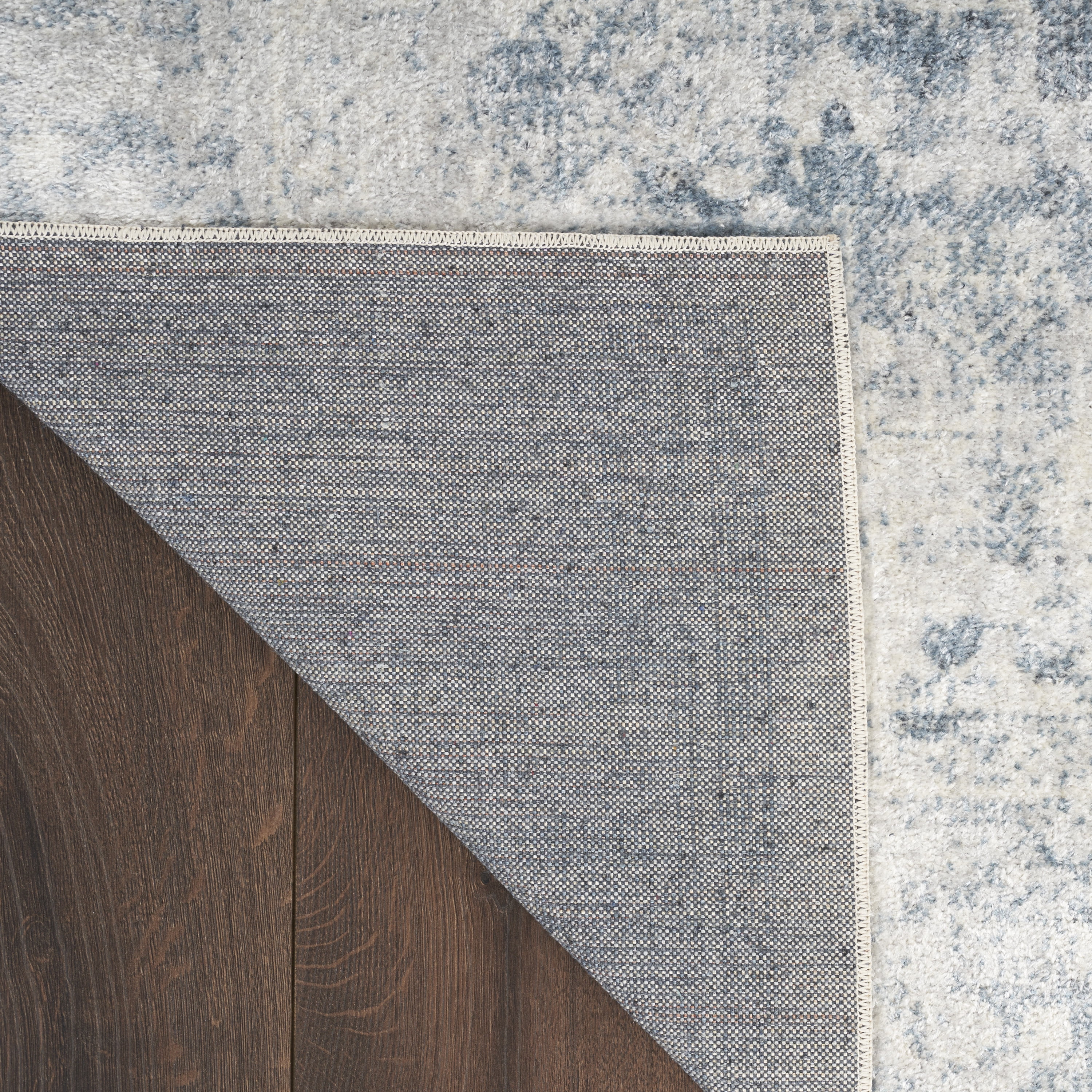 Nourison Astra Machine Washable Persian Blue/Ivory 2'2" x 8' Area Rug (2x8)
