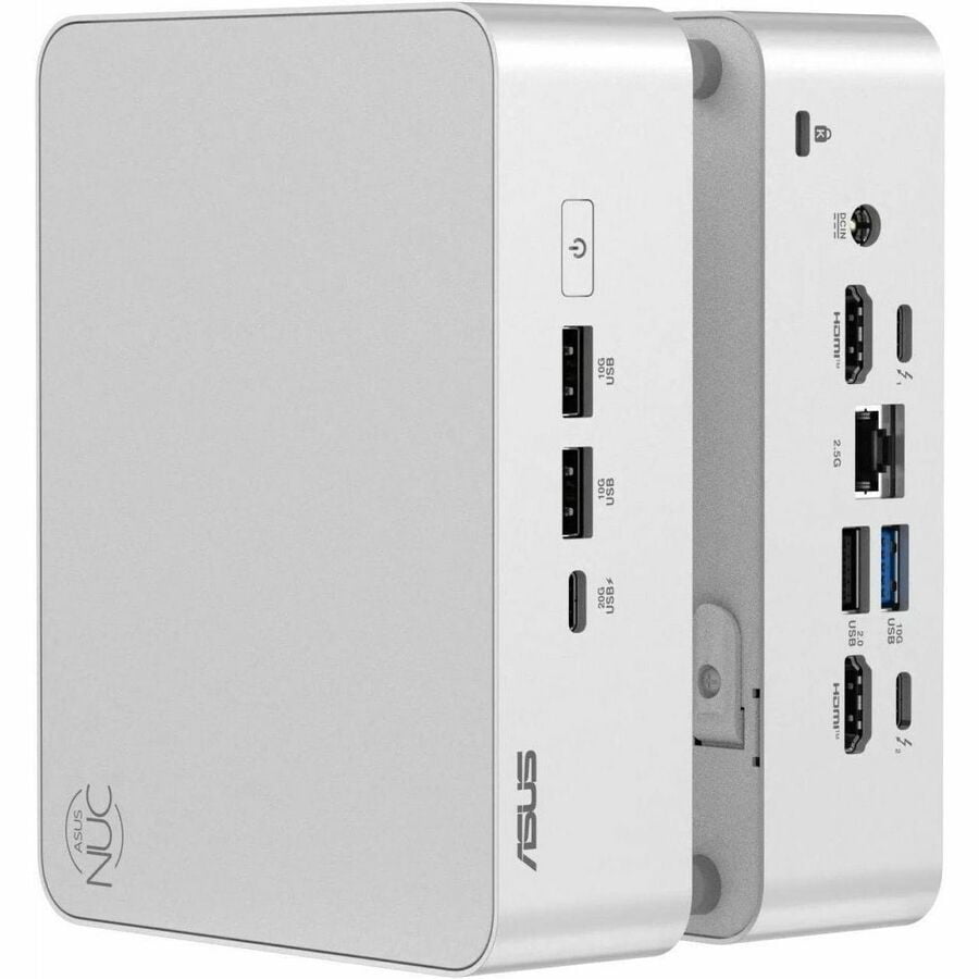Asus NUC 15 Pro Plus RNUC15CRSU9089AU Desktop Computer with Intel Core Ultra 9 285H, 32 gb RAM, 1 tb SSD, Mini PC, Silver