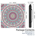 thumbnail image 2 of Mandala Mahjong Mat for Table, 31.5*31.5in Anti Slip American Mahjong Table Cloth, Noise Reduction, Neoprene Mah jongg Mat with Carrying Bag & 3 Dices, Mahjong Accessories Gift, Board Tile Games Mats, 2 of 7