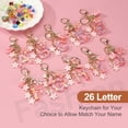 thumbnail image 4 of Uxcell Initial Letter Keychain, Cute Tassel Cherry Blossom Keychain Letter Keychain Charm with Flower Pendant Letter K Pink, 4 of 7