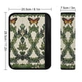 thumbnail image 3 of WYYP Flowers Butterflies Cross Stitch Funny Comfortable Car Seat Strap Pads Ideal for Car Interior Accessories 1Pcs, 3 of 5