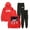 Redblack, variant on Rio Da Yung Og Welcome Home Tour Hoodies Jogger Pants Two Piece Set Women Men Sweatshirts Sweatpants