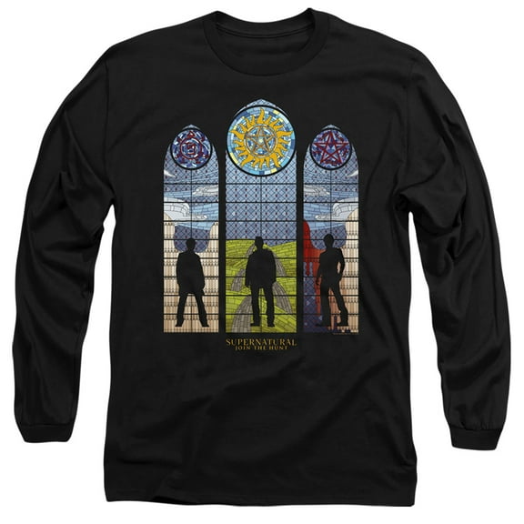 Supernatural - Stained Glass - Long Sleeve Shirt - X-Large