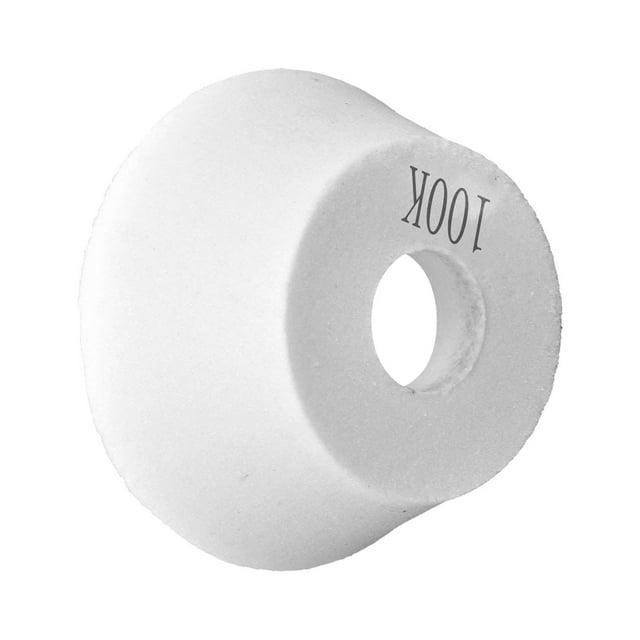 Moulinet Évasé en Corindon Blanc Haute Performance pour Broyage de Précision et Traitement du Fil - 75x32x20mm