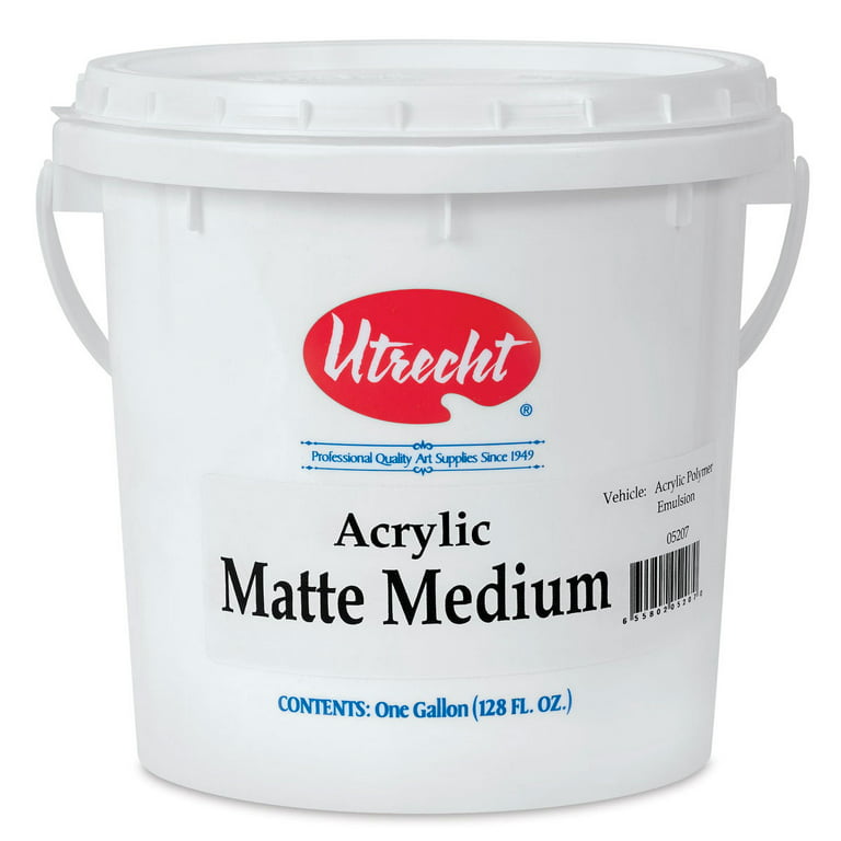 Utrecht Artists' Acrylic Fluid Medium - Matte Medium, 128 oz 