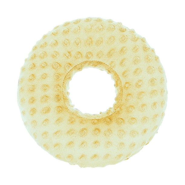 Almohadilla para perforación de orejas, protector versátil, forma redonda, cómodo y fácil de usar. Amarillo