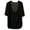 Black, variant on Womens Deep Scoop Neck T Shirt Solid Color Drop Shoulder Batwing Short Sleeve Tee Curved Hem Slouchy Loose Fit Casual Summer Tops