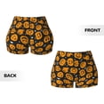 thumbnail image 6 of Athletic Shorts for Women, pumpkins halloween spider web Seam Womens Shorts High Waisted Sport Running Workout Gym, 6 of 8