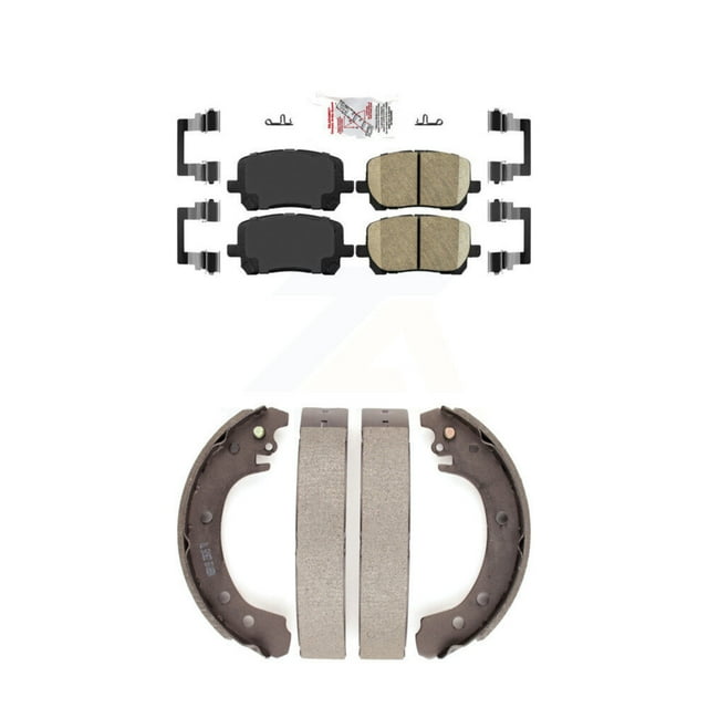 Transit Auto Front Ceramic Disc Brake Pads and Rear Drum Shoes Kit for Car Toyota Corolla KNN-100253