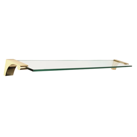 Luna 25" Bathroom Shelf, Polished Brass