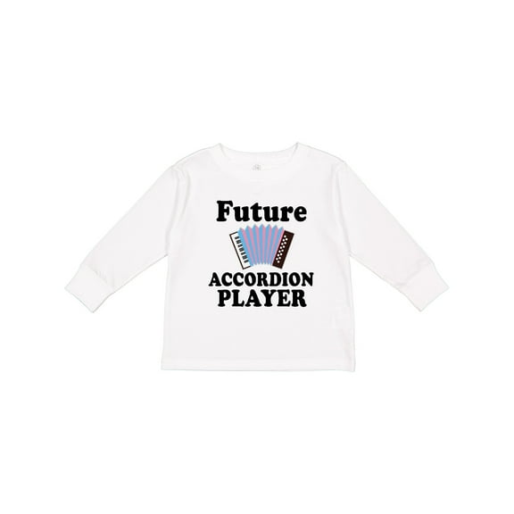 Inktastic Future Accordion Player Childs Boys or Girls Long Sleeve Toddler T-Shirt