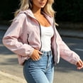 thumbnail image 6 of breaise Women Lightweight Zip Up Athletic Jacket Windproof Sun Protection Jackets Drawstring Workout Outdoor Coats, 6 of 7