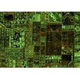 thumbnail image 1 of Ahgly Company Indoor Rectangle Patchwork Green Transitional Area Rugs, 5' x 7', 1 of 4