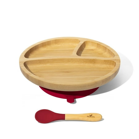 UPC: 0731236358053 | Bamboo Suction Toddler Plate + Spoon