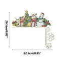 thumbnail image 3 of Xihbxyly Marco de Puerta de Madera Navideño, Decoración Navideña Personalizada, Diseño Tridimensional, Madera Maciza, Decoración Festiva para El Hogar, Ideal para Una Fiesta Navideña, Tamaño 22,5 X 2, 3 of 4