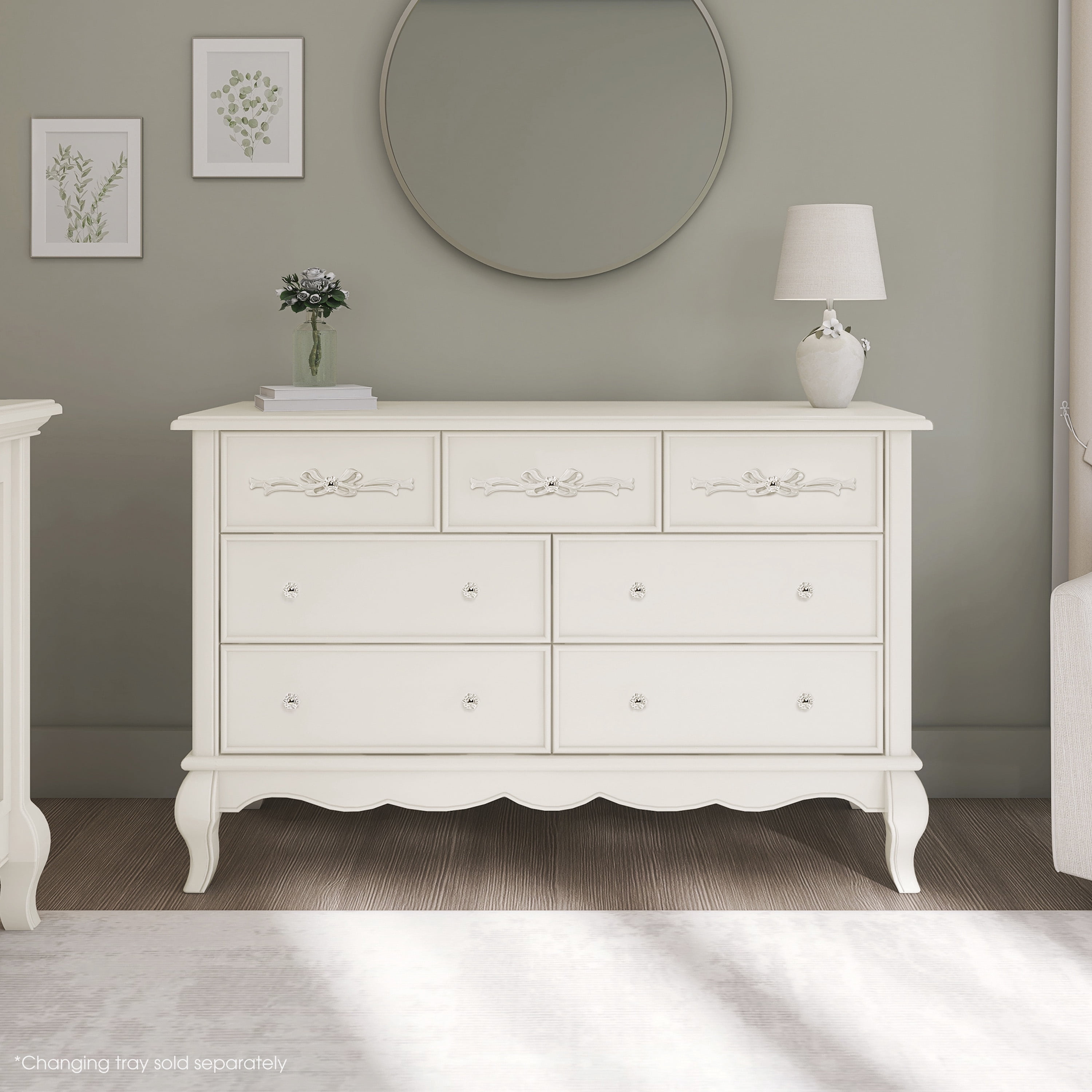 evolur fairbanks 7 drawer double dresser winter white Evolur Fairbanks Double Dresser - Bed Bath & Beyond