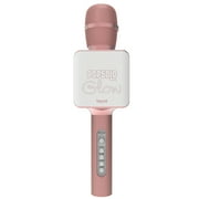Tzumi PopSolo Glow Wireless LED Bluetooth Karaoke Microphone (Rose Gold)