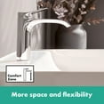 thumbnail image 3 of hansgrohe Vivenis Modern 1-Handle 1-Hole 12-inch Tall Bathroom Sink Faucet in Chrome, 75042001, 3 of 4