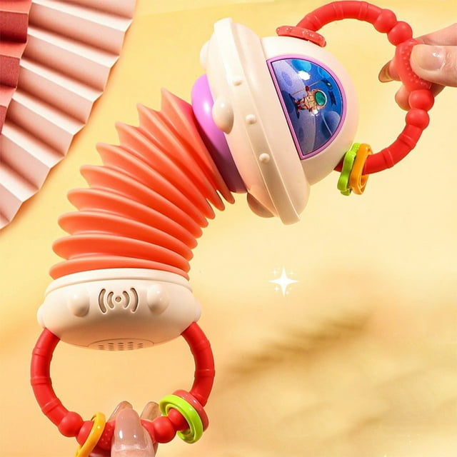 SPOORYYO Shape Accordion Educational Toy Cute Astronaut Design with Sound Effects Early Learning Gift for Special Occasions