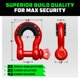 thumbnail image 5 of Grilletes D-Ring Rhino USA 3/4" Clevis con pasador de 7/8" - Paquete de 2, 5 of 8