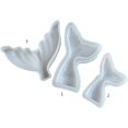 thumbnail image 4 of Crystal Epoxy Mold Mermaid Fish Tail Set Fondant Baking Tool Gypsum Resin Candle Soap Clay Cake Decoration Mold, 4 of 7
