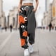 thumbnail image 3 of Pantalones de vestir Gibobby para mujer chándal estampado Halloween calabaza Cintura alta XXL, 3 of 5