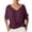 A-RD4642, variant on Twisted Front Dolman Blouse for Women Short Rolled Sleeve V Neck Flowy Top Airy Relaxed Weekend Tops