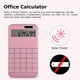 thumbnail image 2 of Calculadora básica estándar de 12 dígitos para escritorio con pantalla LCD grande para oficina, escuela, hogar y negocios, diseño moderno - Rosa, 2 of 4